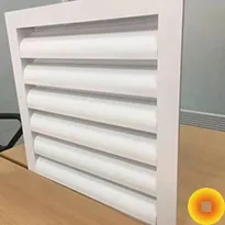 Алюминиевая вентиляционная решетка АЛР 150х150 мм для окна