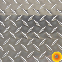 Лист алюминиевый рифлёный 0,3х1200х1500 мм бриллиант