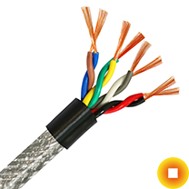 Сетевой кабель 0,65х3 мм F/FTP Cu Stranded PP ГОСТ Р 54429-2011 для монитора